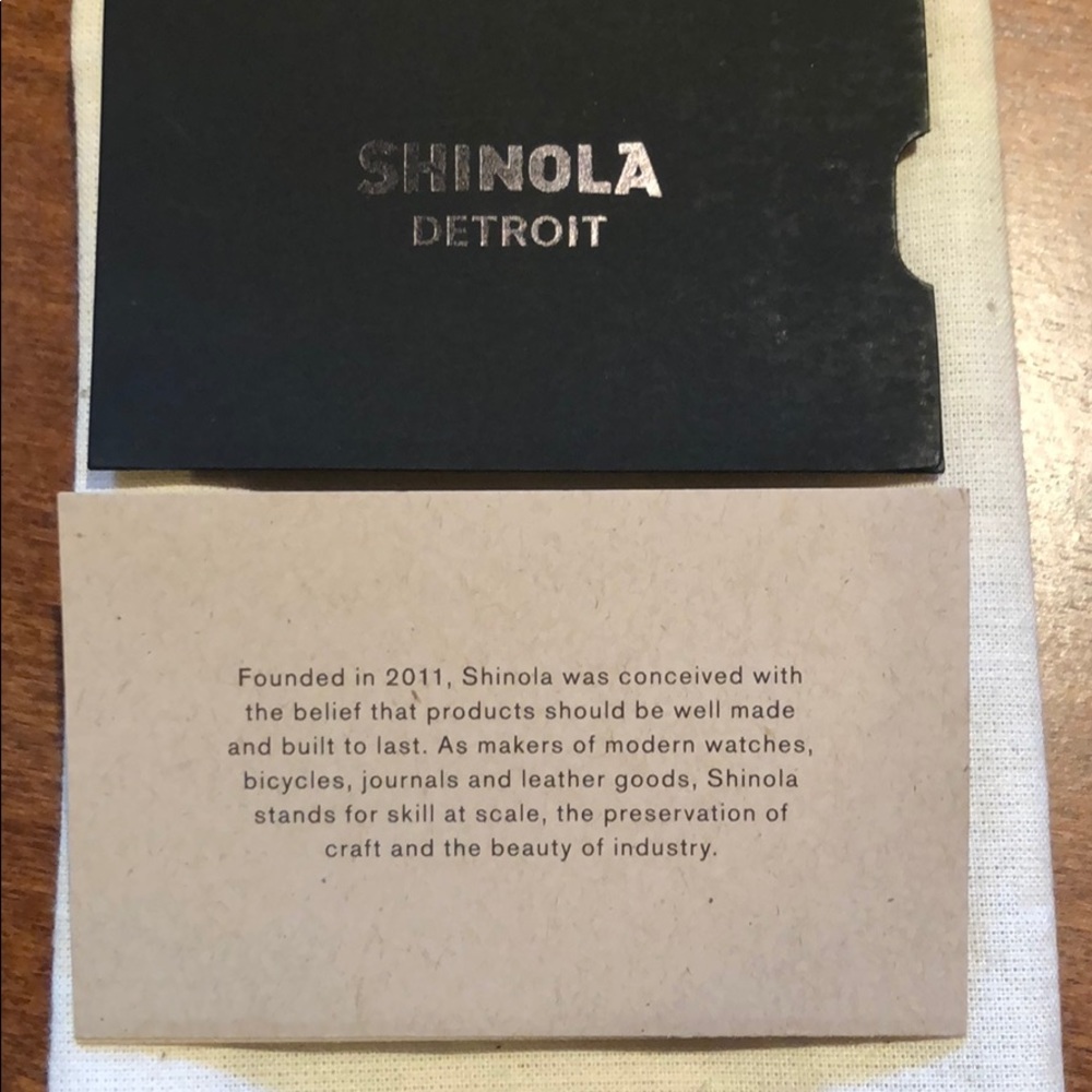 NEW Shinola Detroit Black Leather Wallet 😊 - Picture 8 of 8